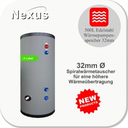 Edelstahl Hygienespeicher PAWT-500 XL-LE1 (32mm)